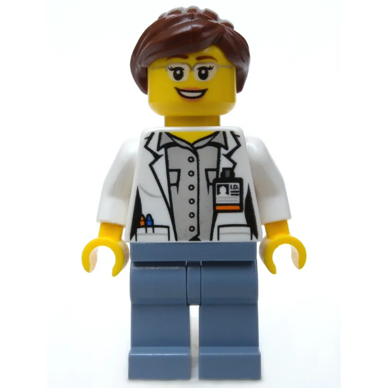 Volcano Explorer Scientist, Woman, Open White… — minifigurine LEGO | Brick Broker