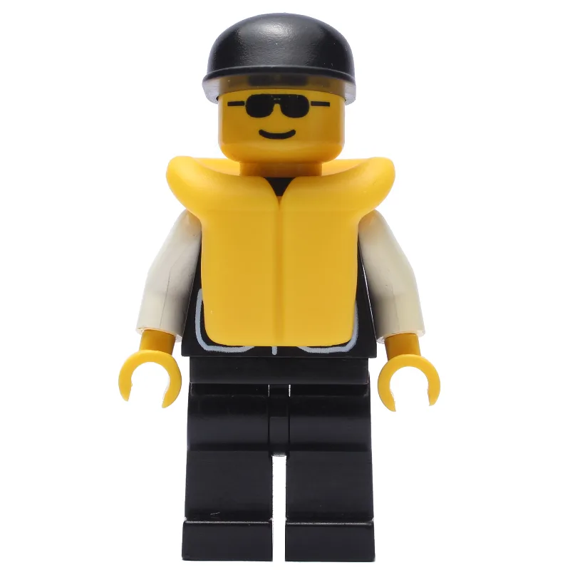 Policeman, Black Vest with Badge and Pockets,… — minifigurine LEGO | Brick Broker