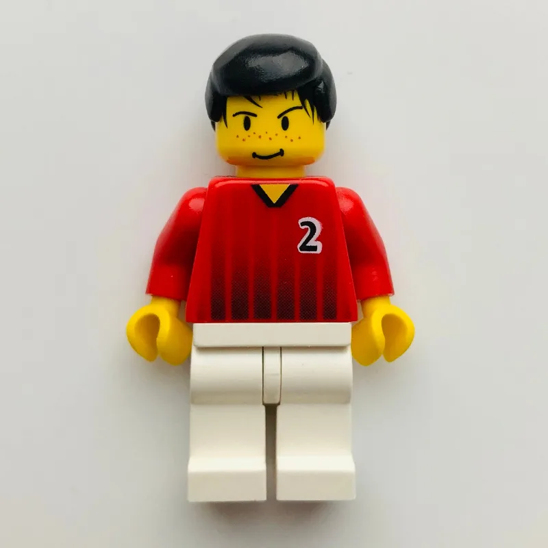 Soccer Player Red Torso, White Legs #2 — dans quels sets LEGO ? (fig-006765) | Brick Broker