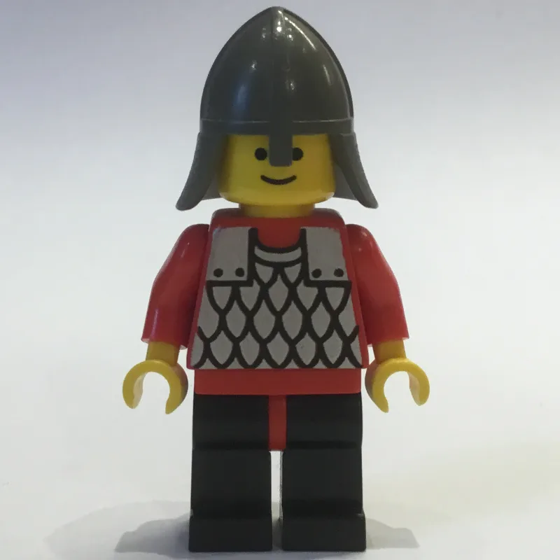 Knight (Scale Mail on Red) - Red Arms, Black… — minifigurine LEGO | Brick Broker