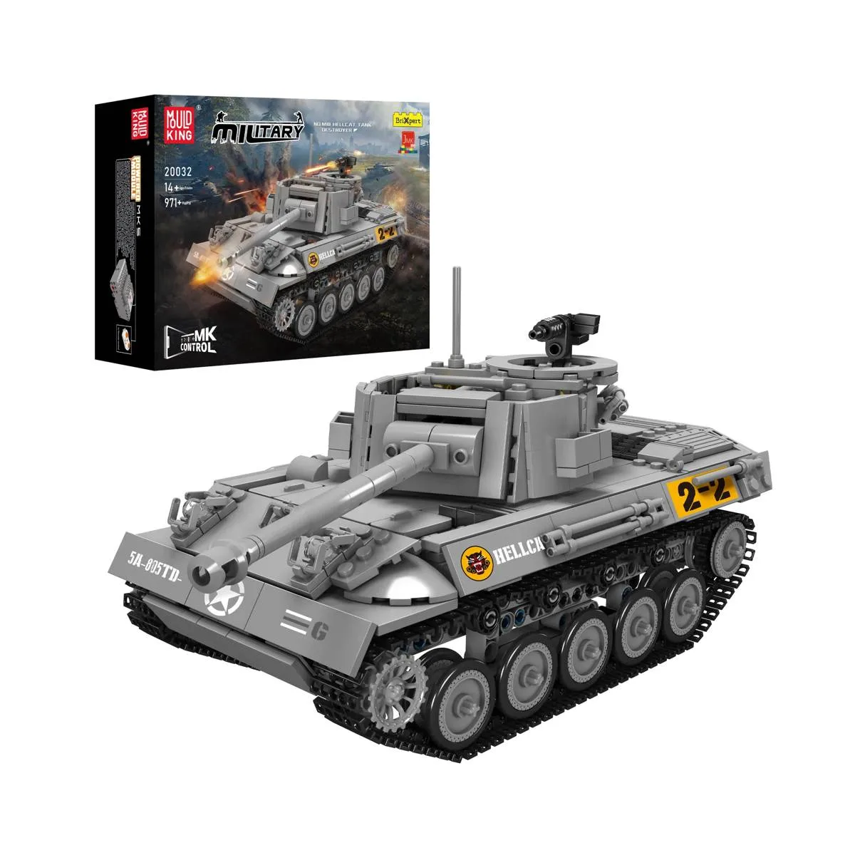 Mould King Chasseur de char M18 Hellcat (MOU-20032) - prix | Brick Broker