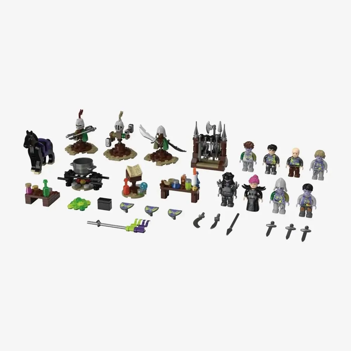 BlueBrixx Pack de minifigurines Ravenstone - Sorcière avec sbire (BB-108512) - prix | Brick Broker