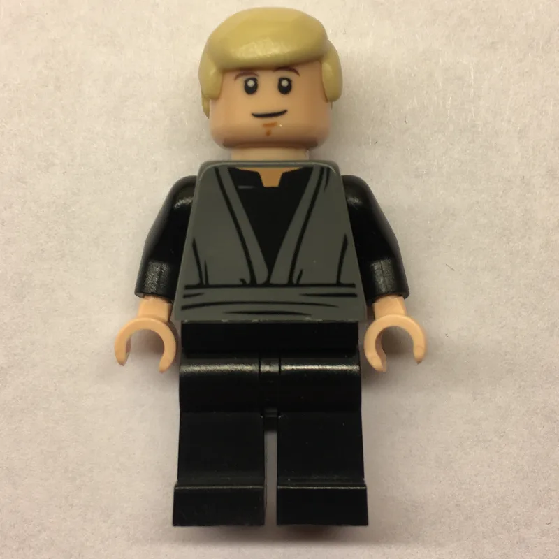 Luke Skywalker, Dark Bluish Gray Robes, Tan H… — minifigurine LEGO | Brick Broker