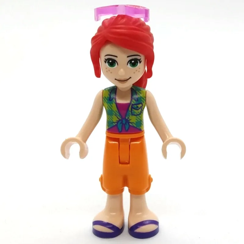 Mia - Green Shirt, Orange Pants, Sunglasses — minifigurine LEGO | Brick Broker
