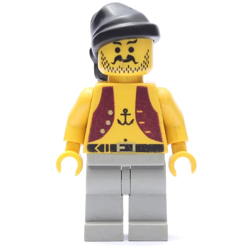Pirate - Anchor Tattoo, Light Gray Legs, Blac… — minifigurine LEGO | Brick Broker