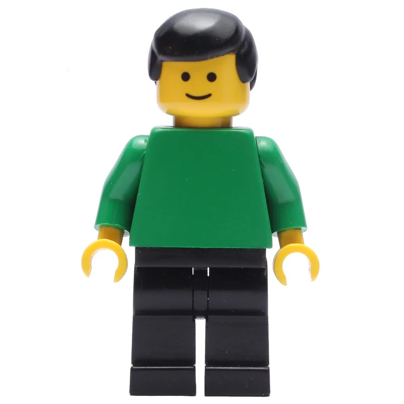 Soccer Referee / Linesmen, Green Torso, Black… — minifigurine LEGO | Brick Broker