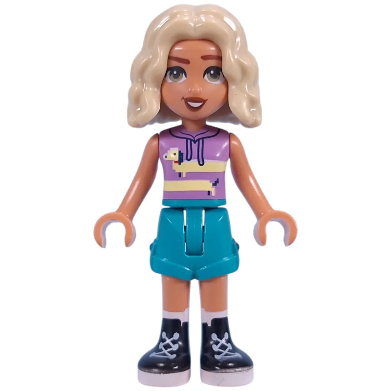 Nova - Medium Lavender Top, Dark Turquoise Sh… — minifigurine LEGO | Brick Broker