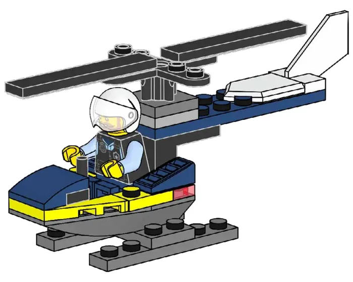 LEGO 952402 Hélicoptère de police - prix | Brick Broker