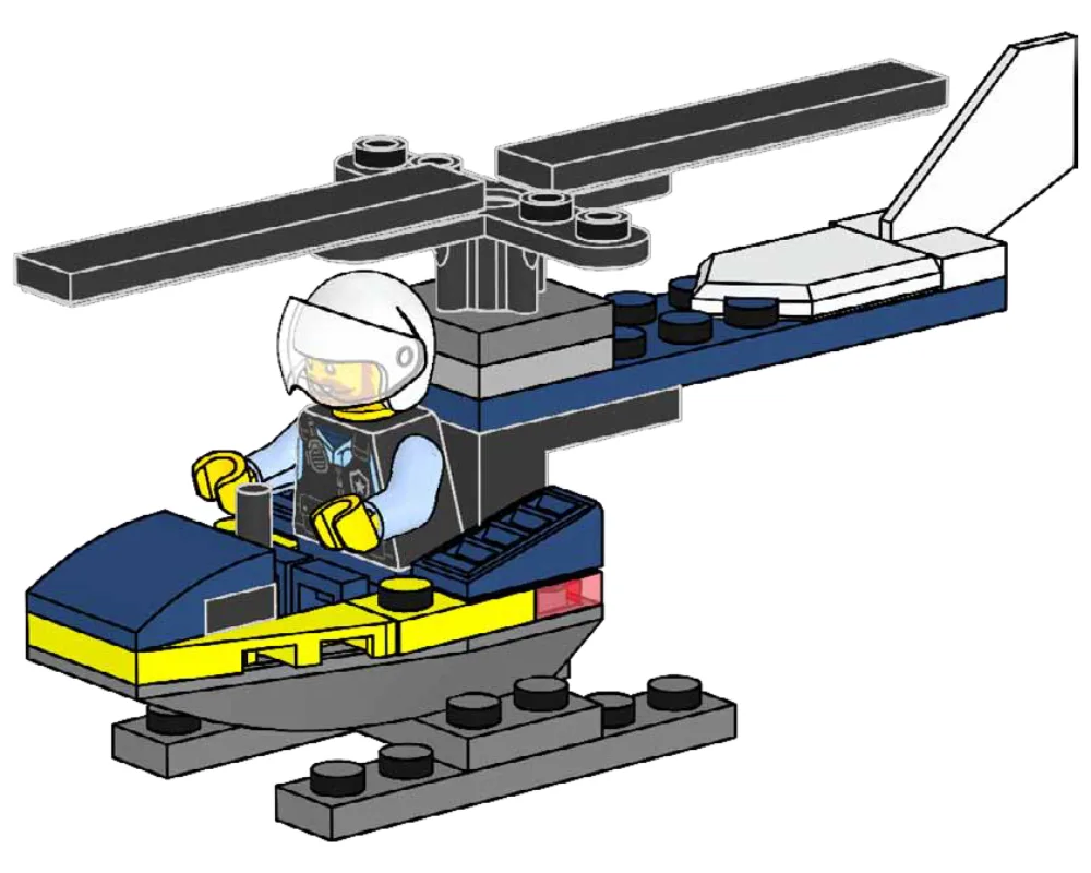 LEGO 952402 Hélicoptère de police - prix | Brick Broker