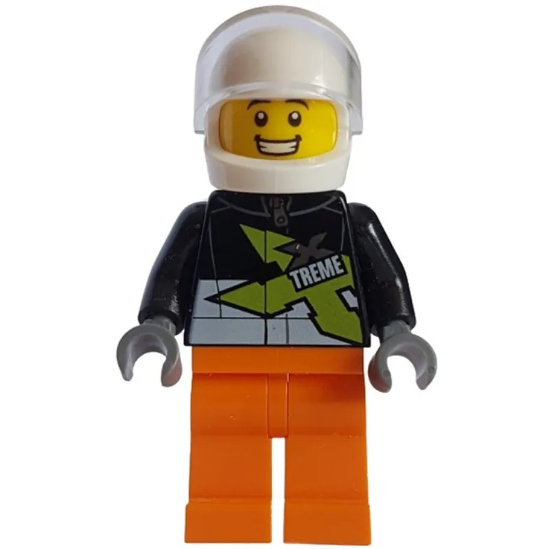 Stunt Driver with Lime X — dans quels sets LEGO ? (fig-001546) | Brick Broker