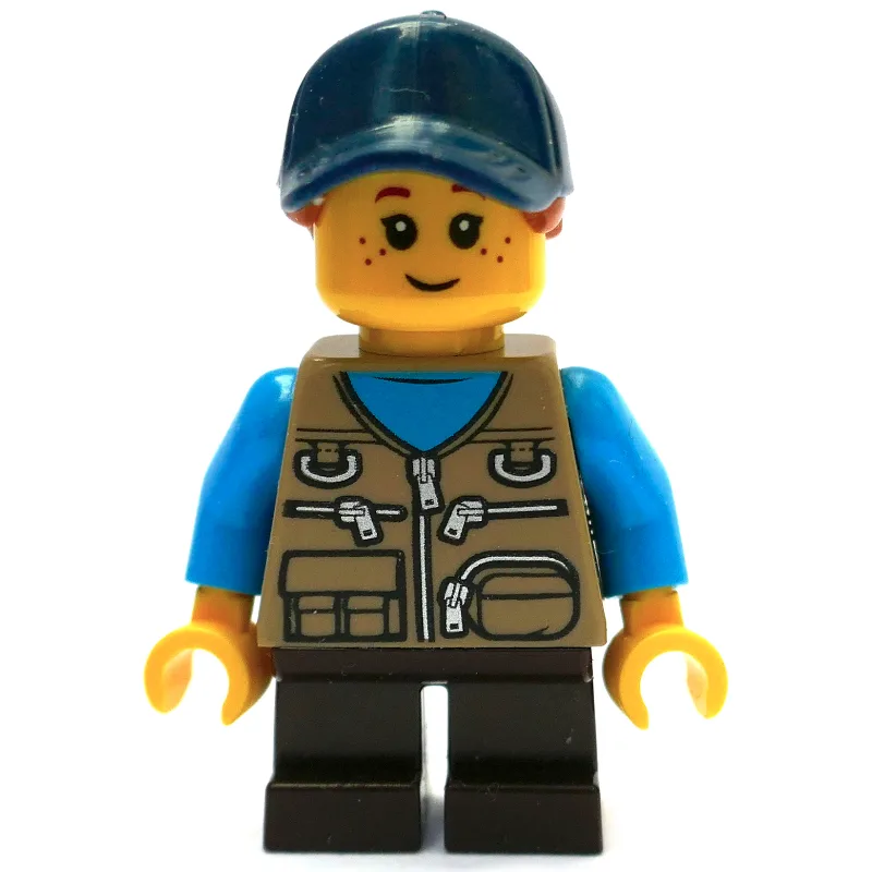 Kid, Dark Tan Torso, Dark Brown Legs, Dark Bl… — minifigurine LEGO | Brick Broker