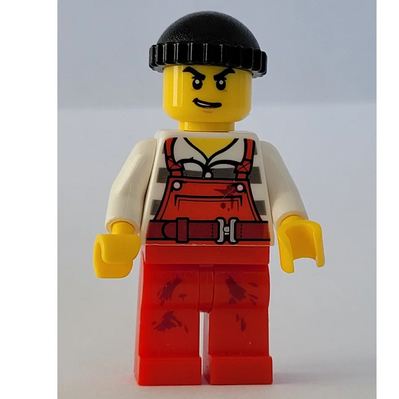 Criminal Joe Frankfurter, Red Overalls over P… — minifigurine LEGO | Brick Broker
