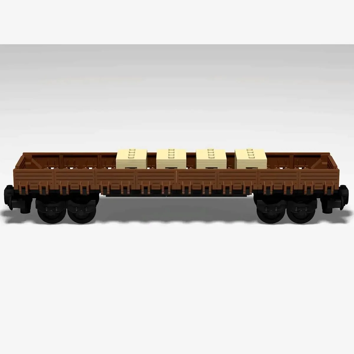 BlueBrixx Wagon à 4 essieux côté bas (BB-103615) - prix | Brick Broker