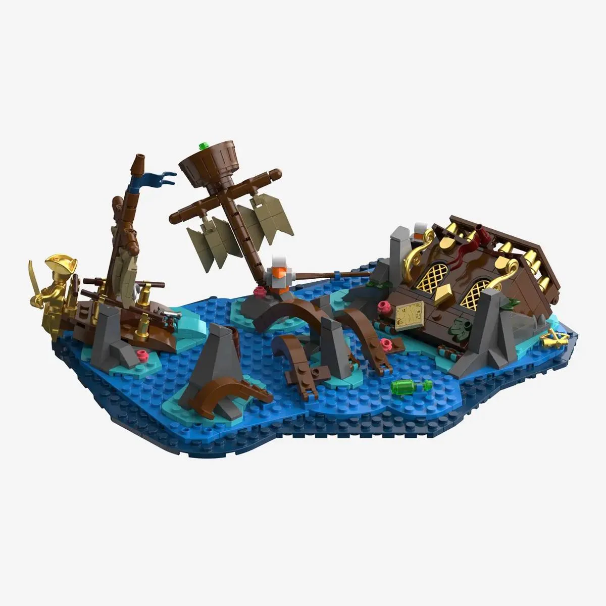 BlueBrixx Légendes de la Côte aux Trésors - Cimetière de navires (BB-109004) - prix | Brick Broker