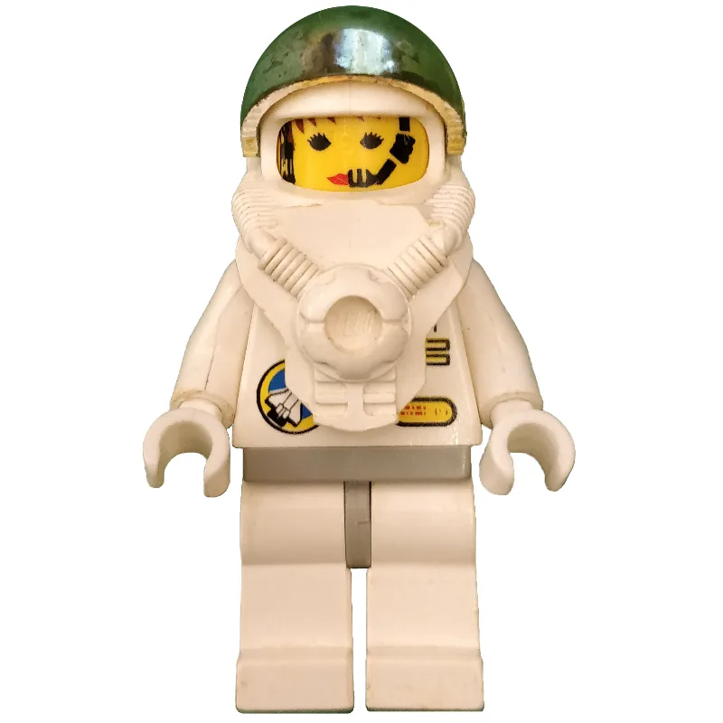 Astronaut, Woman, White, Light Gray Hips, Hel… — minifigurine LEGO | Brick Broker