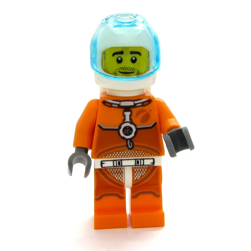 Astronaut - Orange Torso and Legs, White Helm… — minifigurine LEGO | Brick Broker