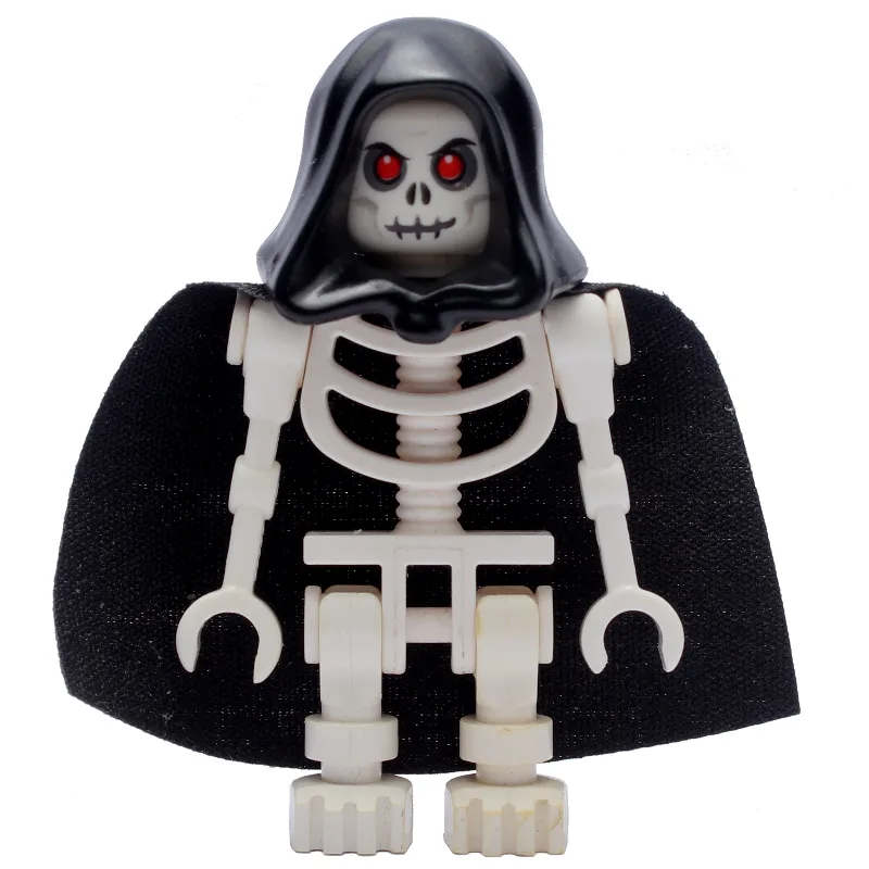 Skeleton, Red Eyes, Black Hood and Cape — minifigurine LEGO | Brick Broker