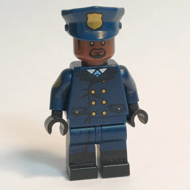 GCPD Officer in Dark Blue Police Hat with Gol… — minifigurine LEGO | Brick Broker