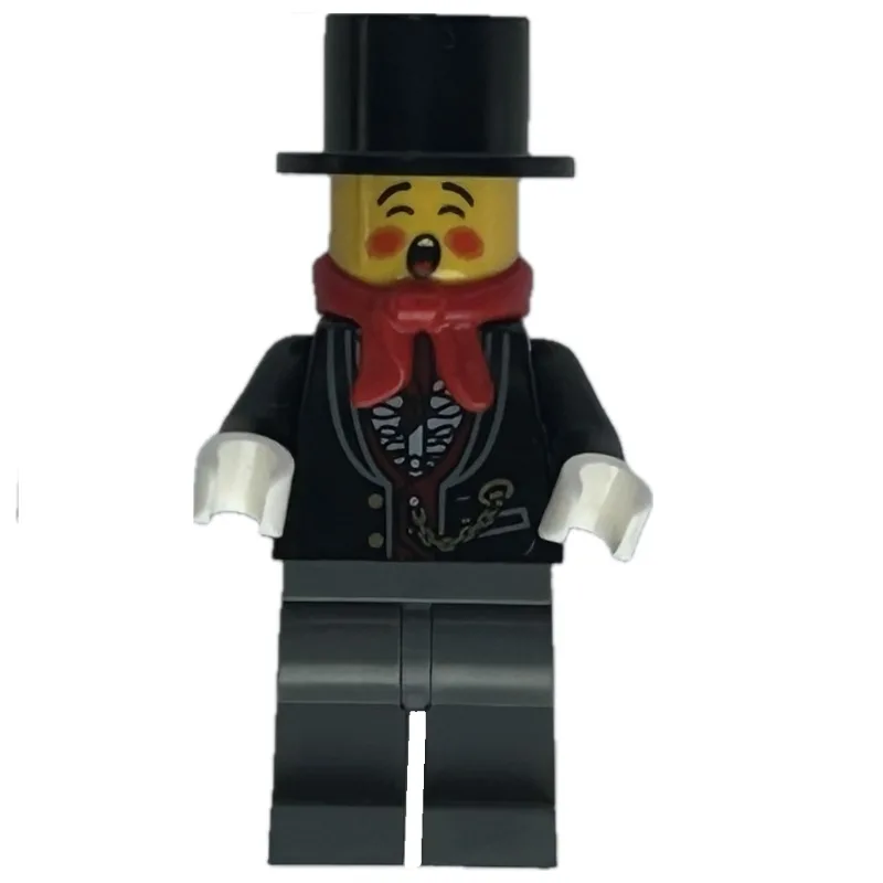 Caroler, Man, Ruffled Shirt and Gold Chain — minifigurine LEGO | Brick Broker