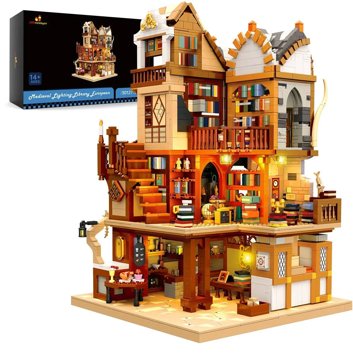 JMBricklayer Bibliothèque d'éclairage européen (JMB-30127) - prix | Brick Broker