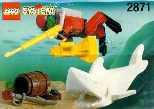 LEGO 2871 Plongeur et Requin - prix et où acheter | Brick Broker