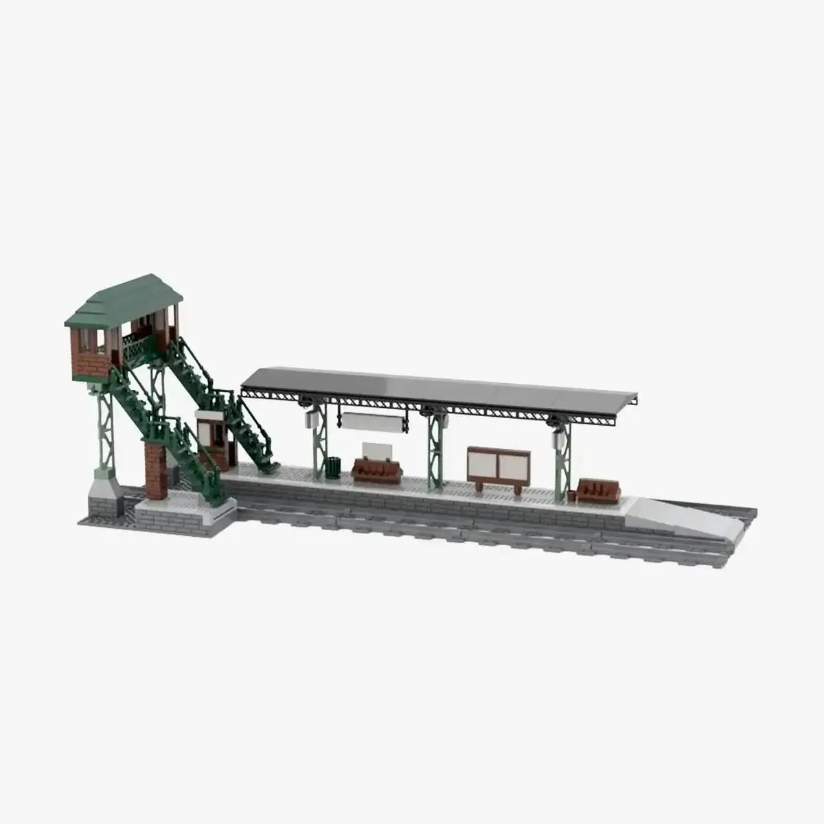 BlueBrixx Plateforme ferroviaire (BB-102535) - prix | Brick Broker