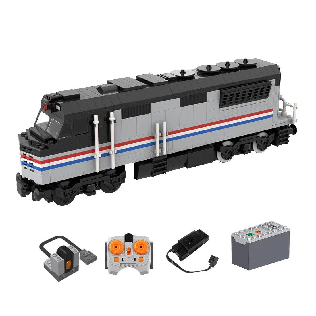 LesDiy Locomotive diesel Amtrak avec contrôle PF (LESDIY-3606939) - prix | Brick Broker