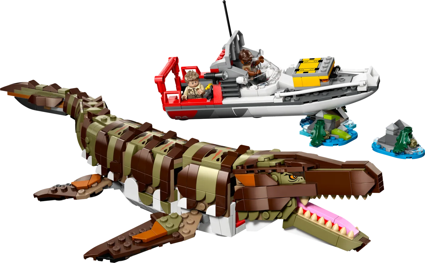 LEGO 76974 Mission du bateau Mosasaure en briques - prix | Brick Broker