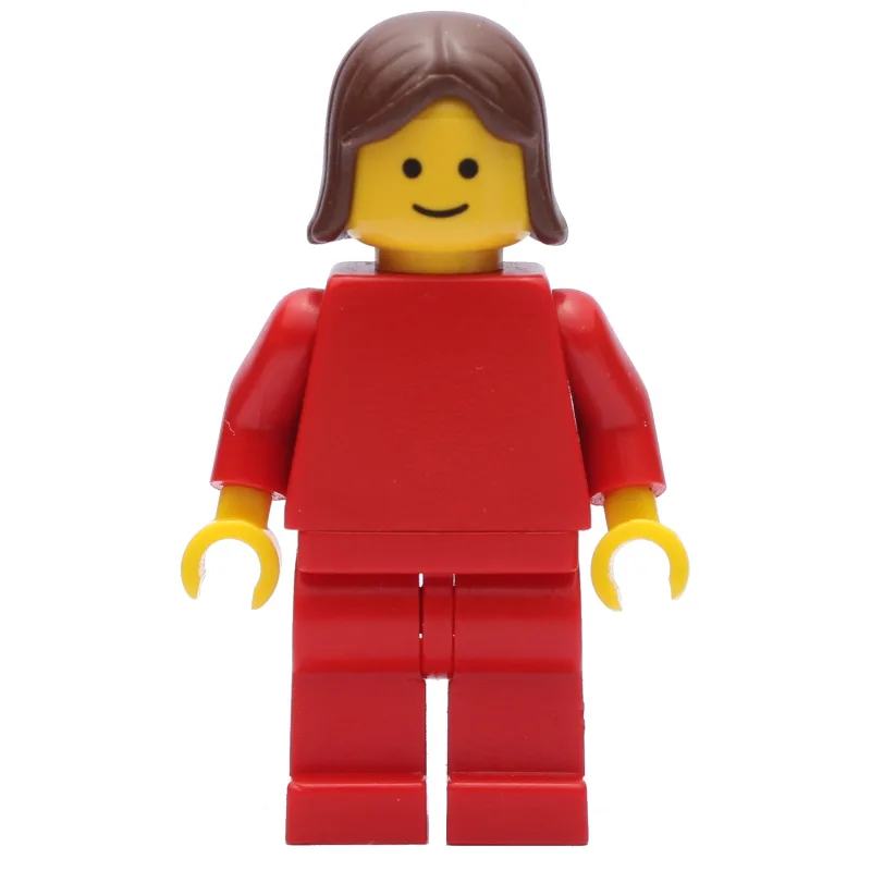 Woman, Red Torso, Red Legs, Brown Hair (3626b… — minifigurine LEGO | Brick Broker