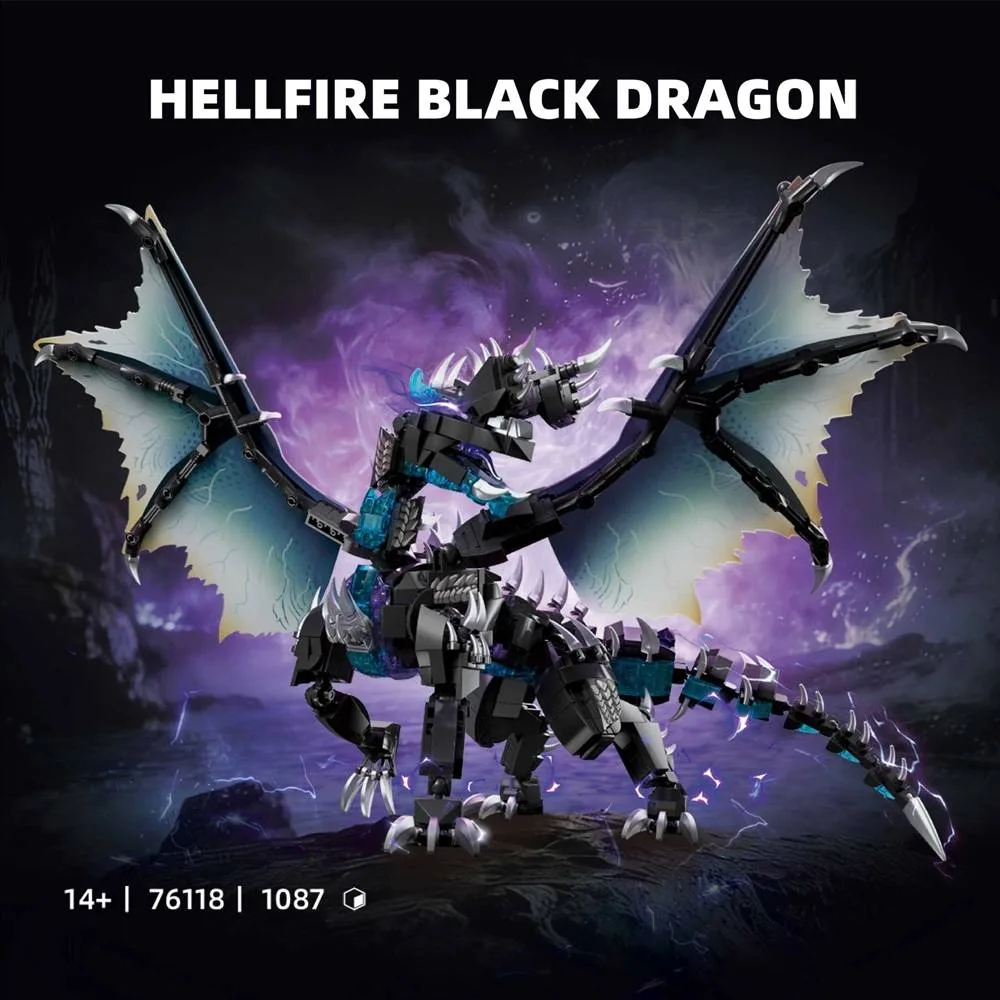 LEYI Dragon Noir Feu Infernale (LEYI-76118) - prix | Brick Broker