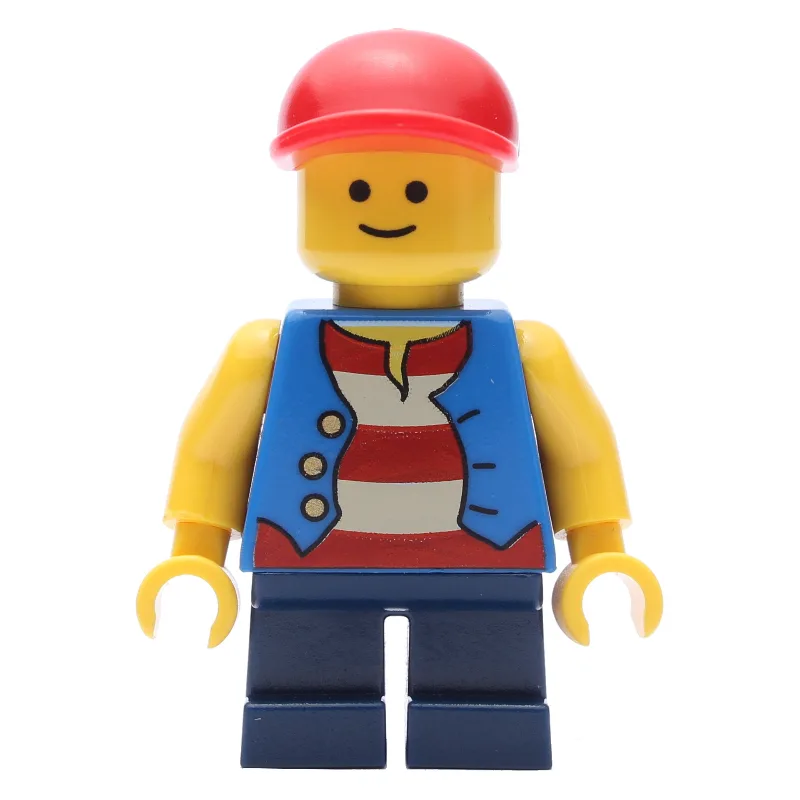 Kid, Blue Torso, Dark Blue Legs, Red Cap — minifigurine LEGO | Brick Broker