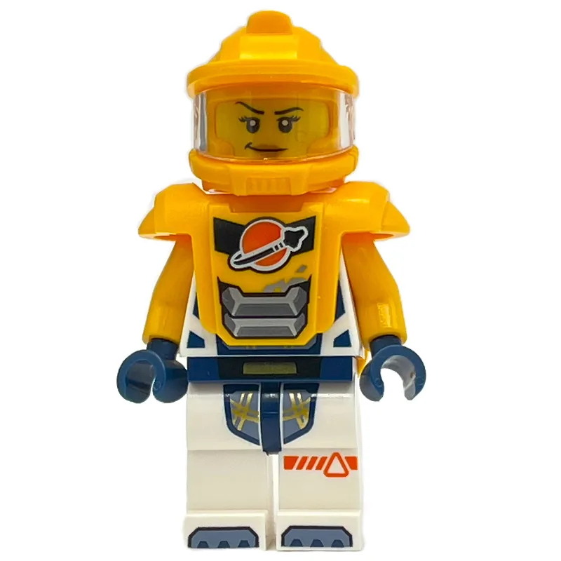 Astronaut, White Spacesuit, Bright Light Oran… — minifigurine LEGO | Brick Broker