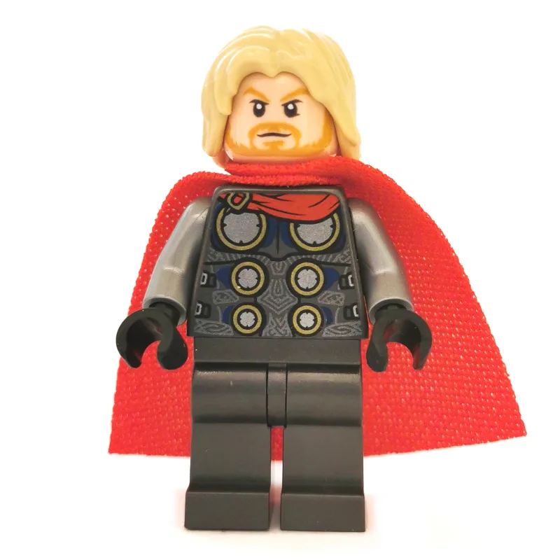 Thor with Printed Cape Front and Pearl Dark G… — minifigurine LEGO | Brick Broker