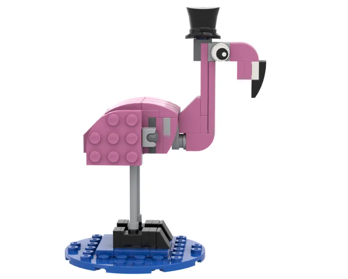 LEGO Flamant rose d'été (SUMMERFLAMINGO-1) - prix | Brick Broker