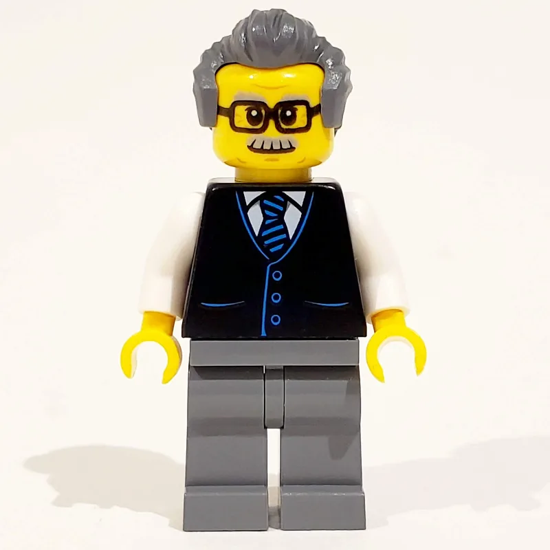 Launch Director - Black Torso, Dark Bluish Gr… — minifigurine LEGO | Brick Broker