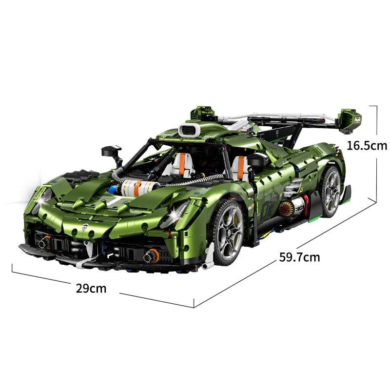 JIESTAR Kit de Modèle de Hypercar Électrolytique sur Piste GULY 1:8 10628 (JS-10628) - prix | Brick Broker