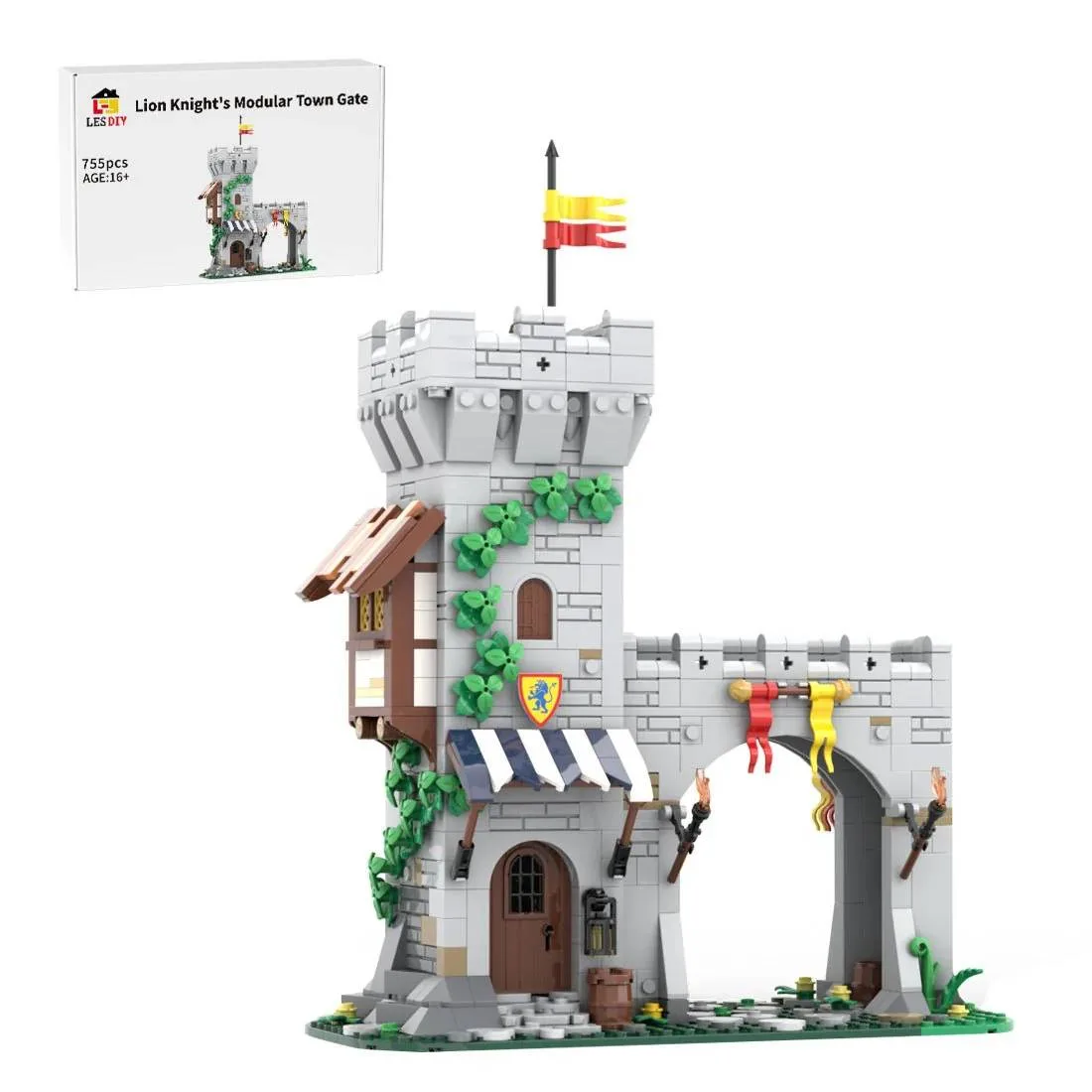 LesDiy Porte de ville modulaire des Chevaliers du Lion (LESDIY-3607742) - prix | Brick Broker