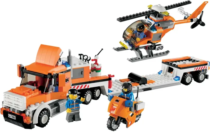 LEGO 7686 Le Transporteur d'Hélicoptère - prix | Brick Broker