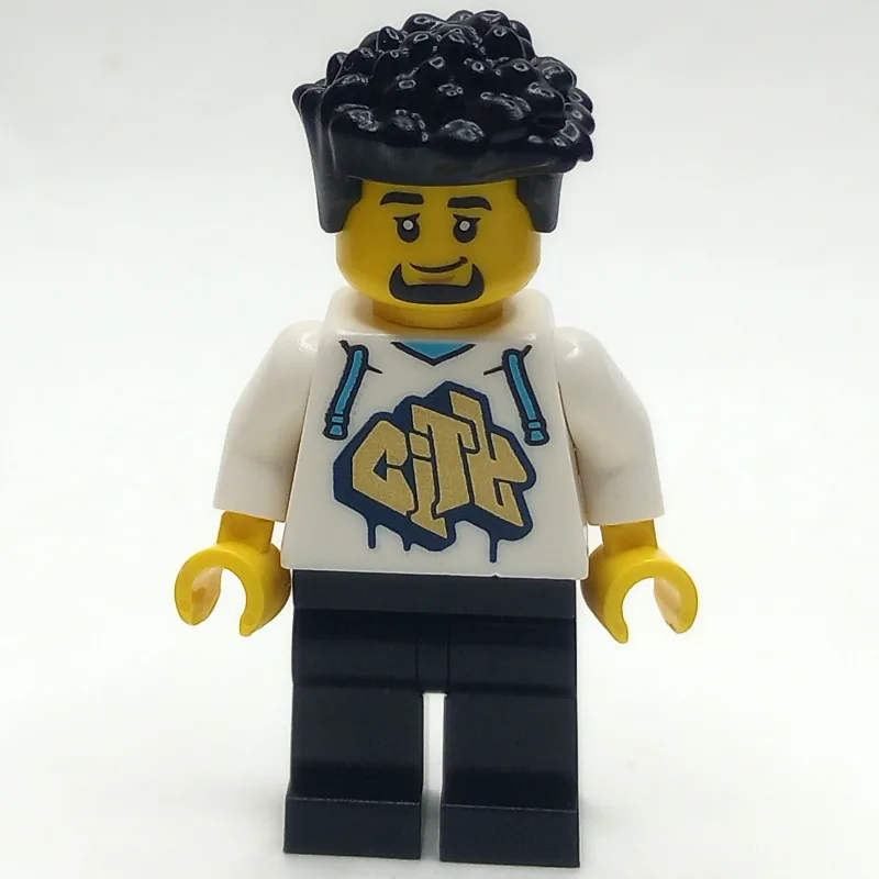 Man, White Hoodie, Black Legs — dans quels sets LEGO ? (fig-013938) | Brick Broker