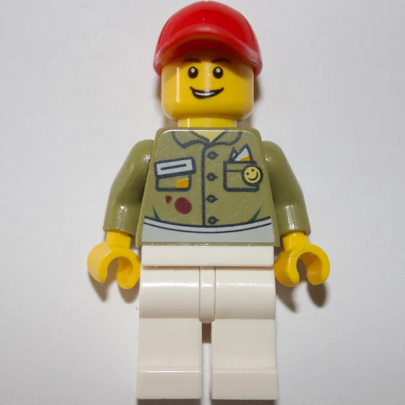 Olive Green Torso, White Legs, Red Cap — dans quels sets LEGO ? (fig-009271) | Brick Broker