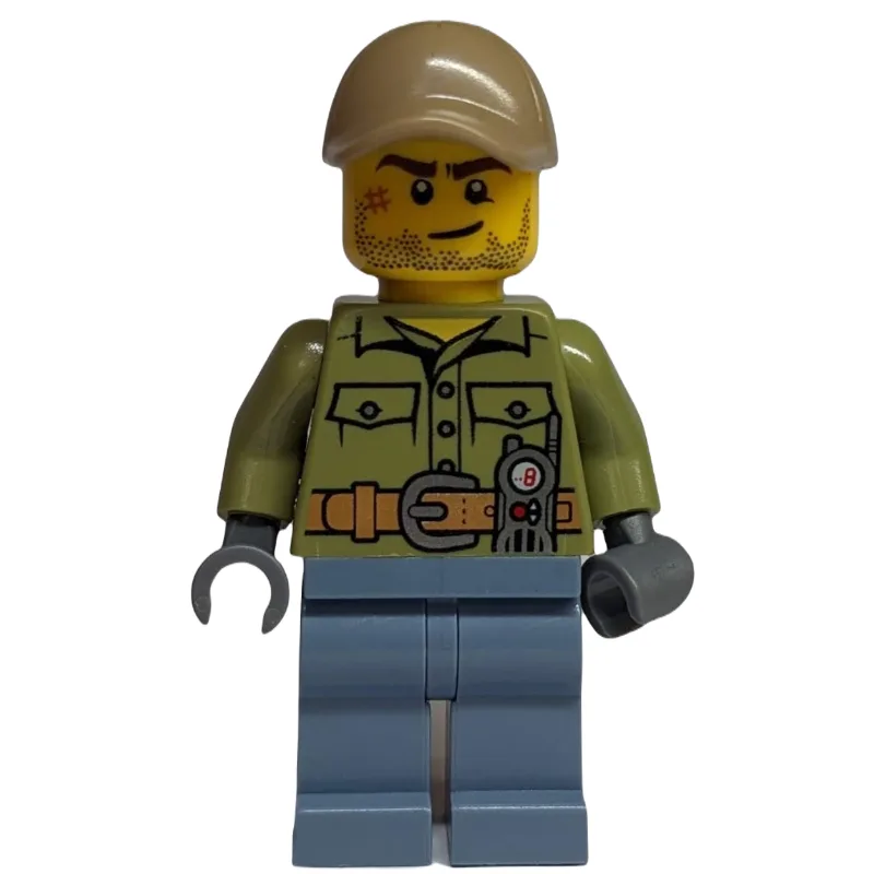 Volcano Explorer, Man, Olive Green Shirt, San… — minifigurine LEGO | Brick Broker