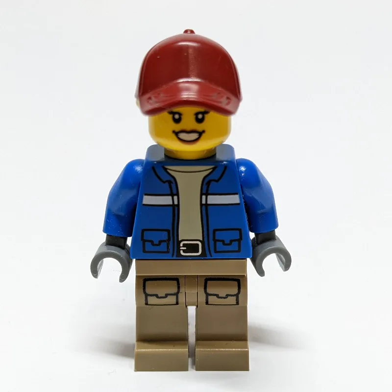 Woman, Blue Jacket, Dark Red Cap — dans quels sets LEGO ? (fig-011426) | Brick Broker