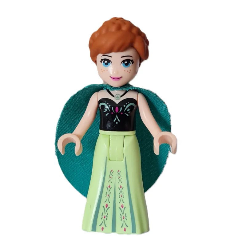 Anna - Black Vest, Yellowish Green Dress, Dar… — minifigurine LEGO | Brick Broker