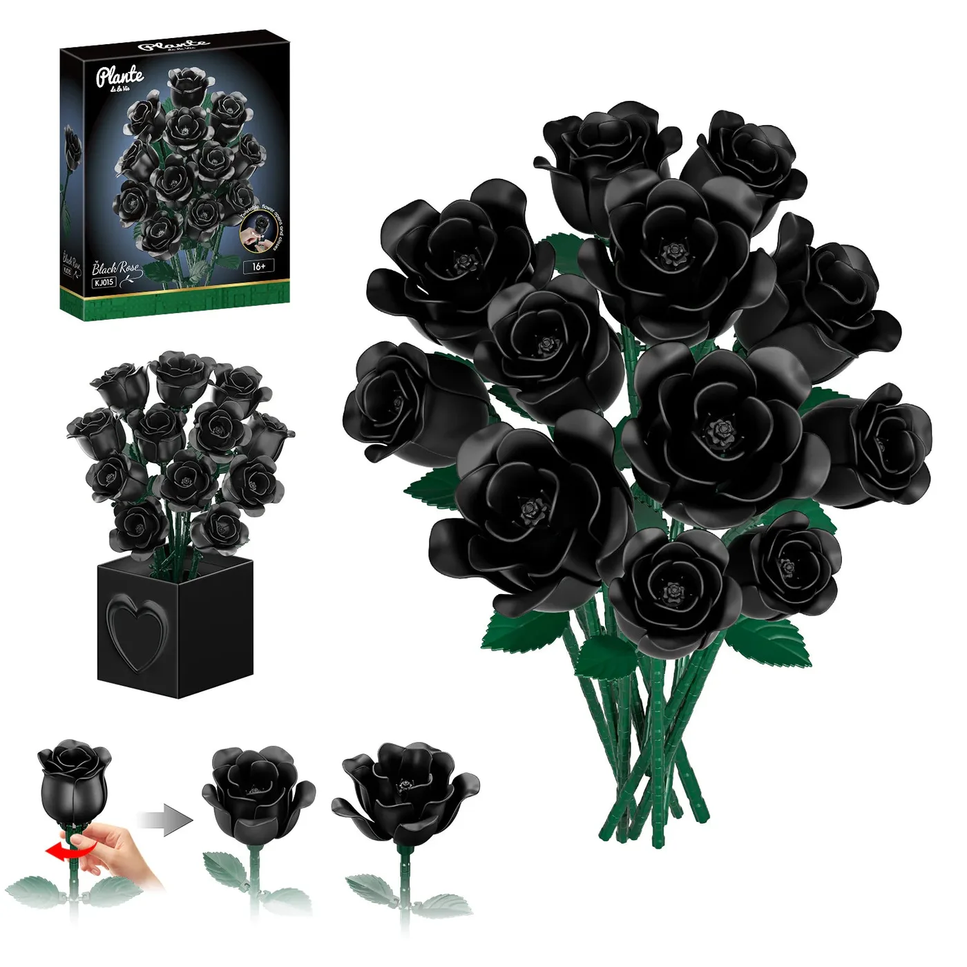 Jaki Bouquet de roses noires (JAK-KJ015) - prix | Brick Broker