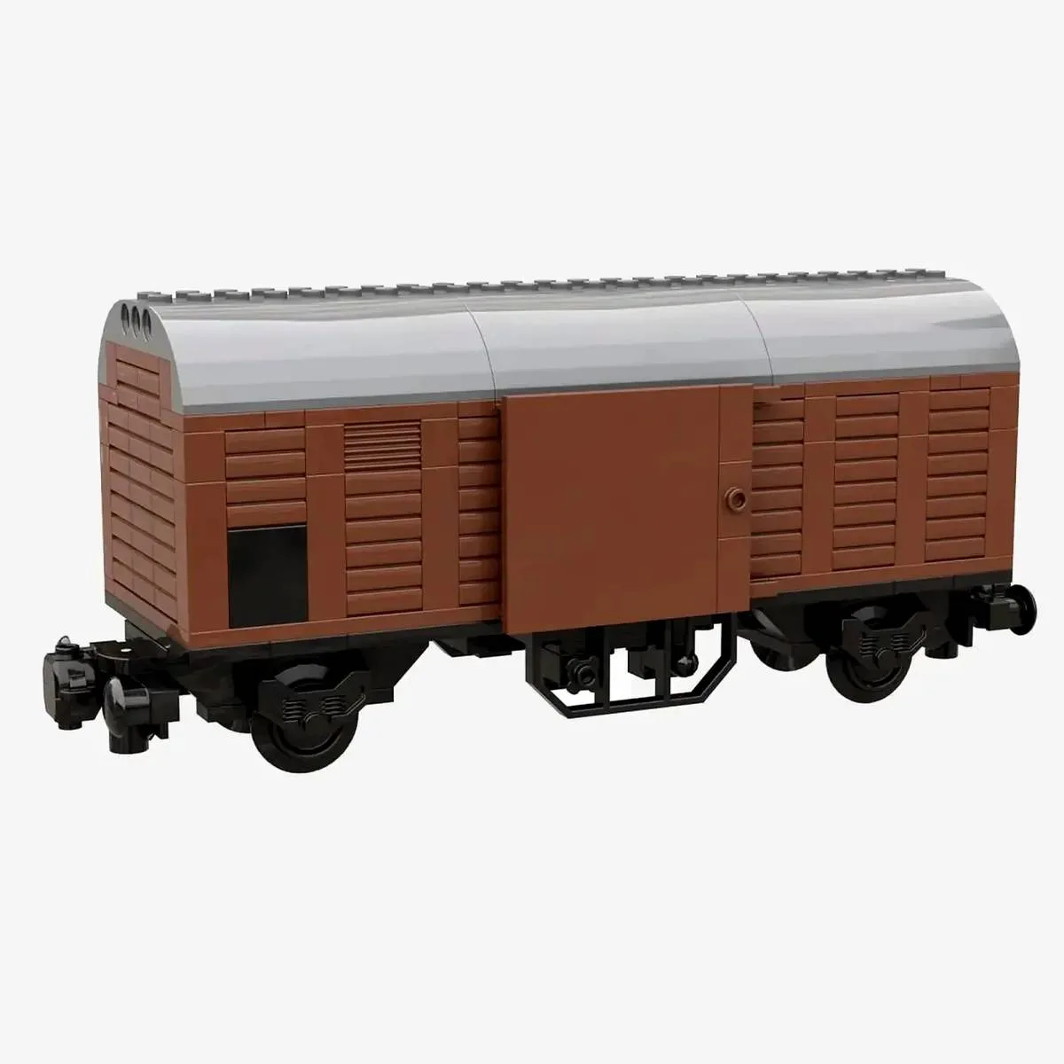 BlueBrixx Wagon couvert, marron (BB-104368) - prix | Brick Broker