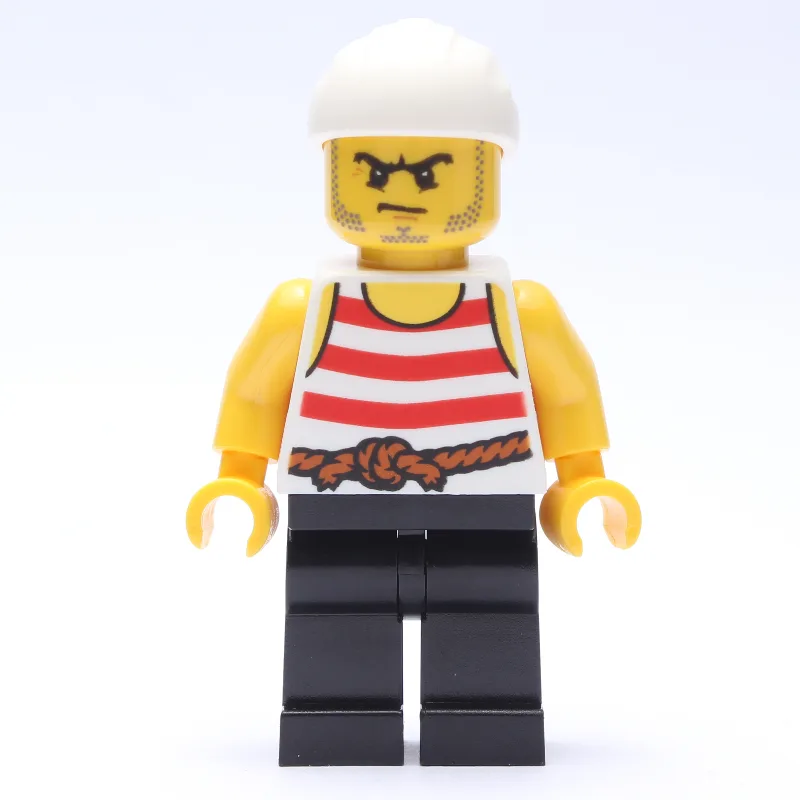 Pirate - Red Stripes, Black Legs, White Banda… — minifigurine LEGO | Brick Broker