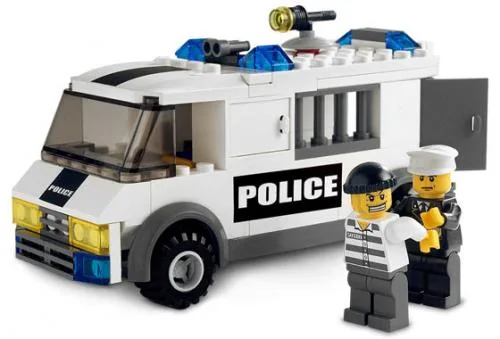 LEGO 7245 Gefangentransport, schwarzes Logo - preis | Brick Broker