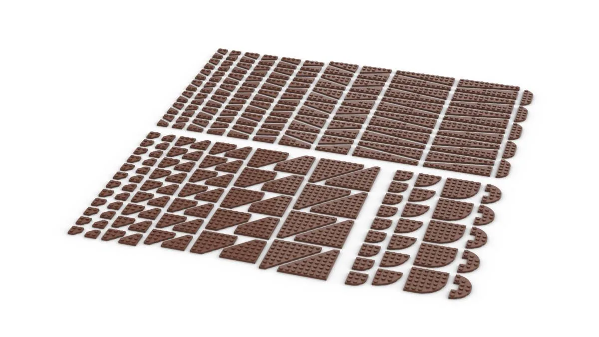 BlueBrixx Plaques en biseau, brun rougeâtre (mélange) (BB-401311) - prix | Brick Broker