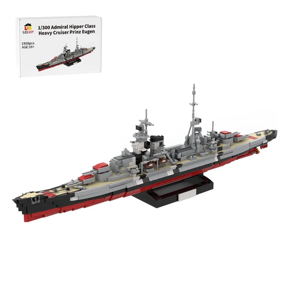LesDiy Croiseur lourd de la classe Admiral Hipper Prinz Eugen (LESDIY-3700242) - prix | Brick Broker