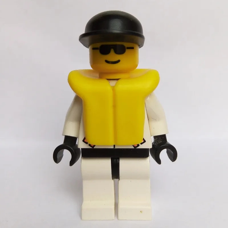 Res-Q Man, Black Cap, Yellow Life Vest, Sungl… — minifigurine LEGO | Brick Broker